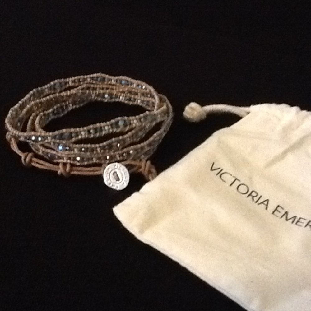 New Victoria Emerson Leather Wrap Bracelet